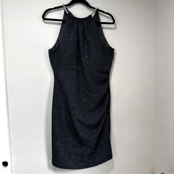 Eliza J Fukuro Textured Glitter Sheath Dress, women’s size 12 - Picture 2 of 10